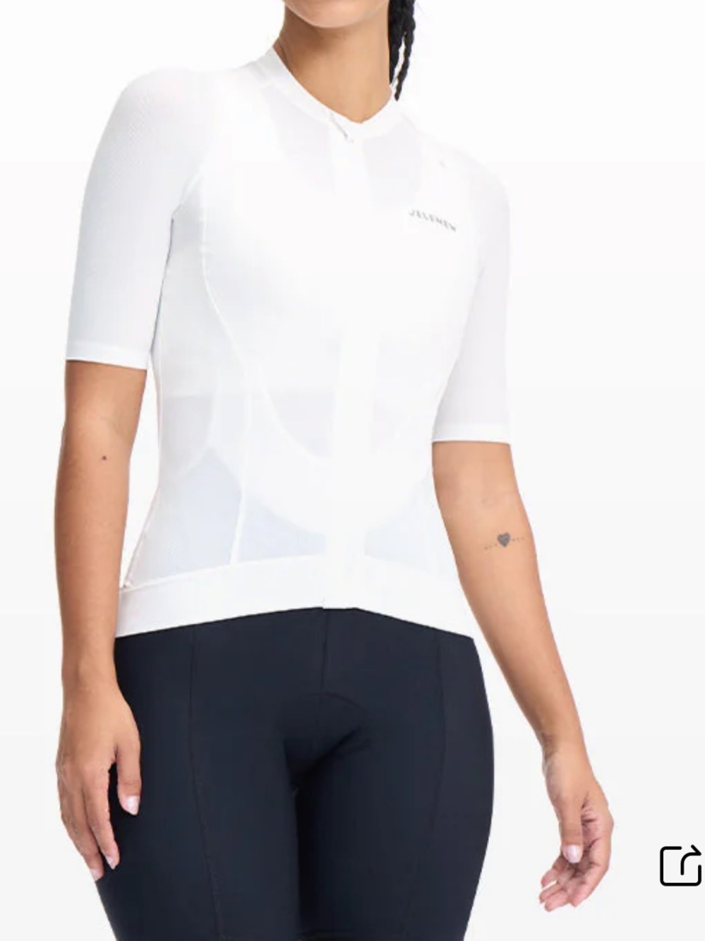 Jelenew Glider Optimized Short Sleeve Jersey - White
